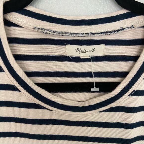 Madewell Stripe Play Ruffle Cuff Top Medium - Picture 6 of 7